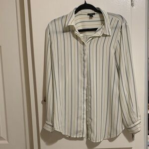 Striped Button-Up Shirt